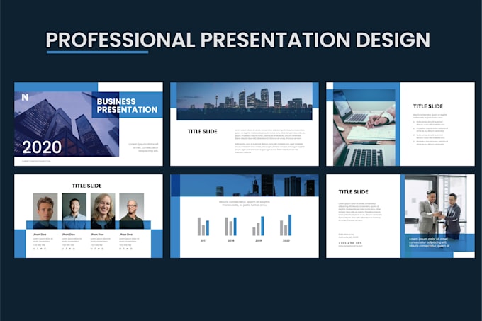 design professional and modern powerpoint presentation
