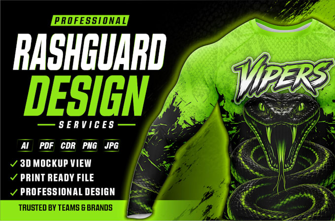 do custom rashguard design for MMA, bjj no gi