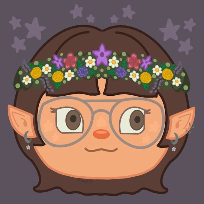 Make a fairy themed profile photo of your acnh character by Poppyfae