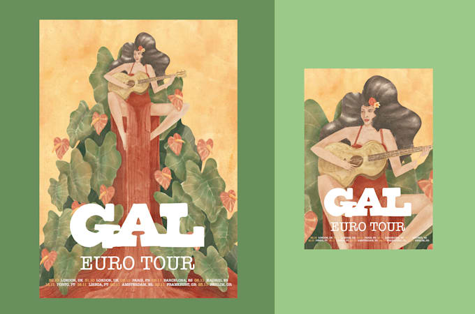 create your illustrated poster design