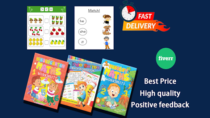 create  children worksheet  activity book