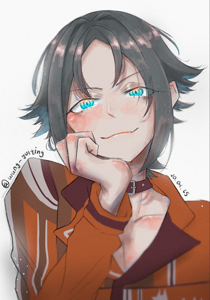 Draw fanart or your character in anime style by Wang_guiqing | Fiverr