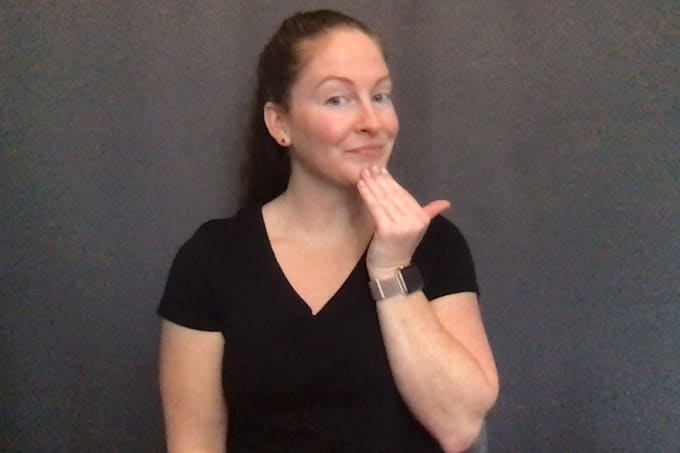 interpret a childrens book in asl