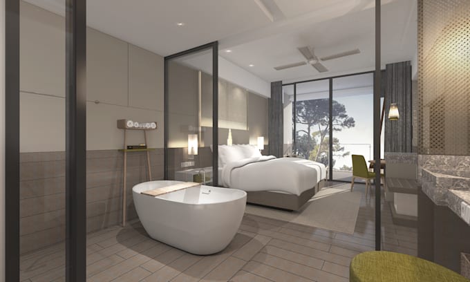 do 3d render for interior