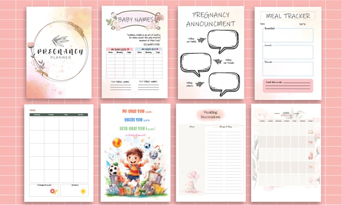 design high quality custom planners, journals, workbooks for etsy