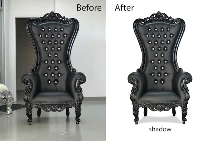 do product photo editing and create natural shadow