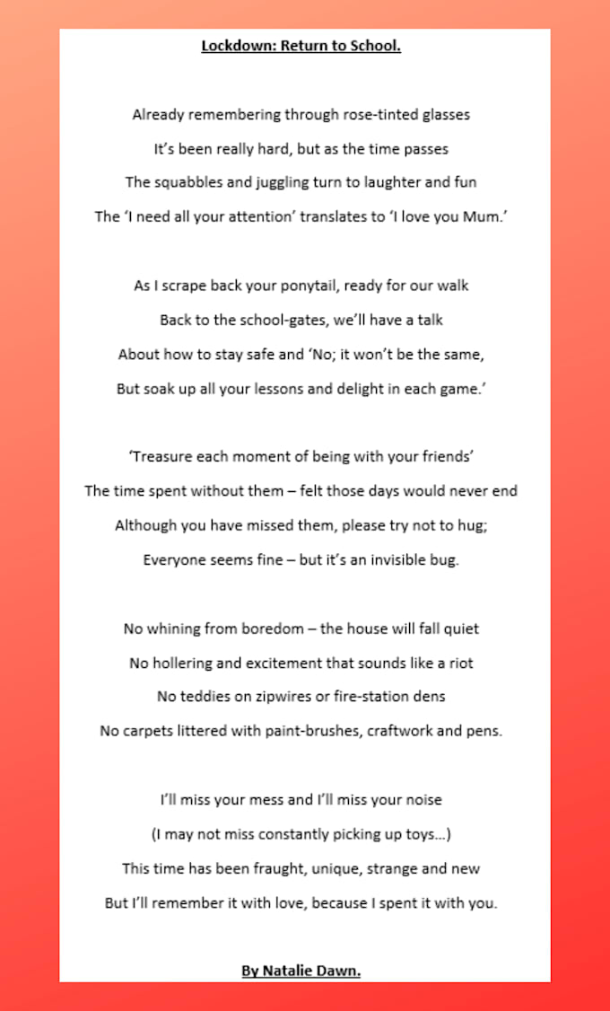 write your personalised poem
