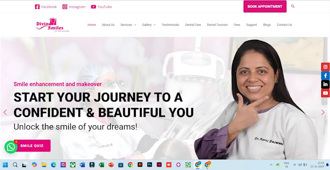 design a professional wordpress website with elementor