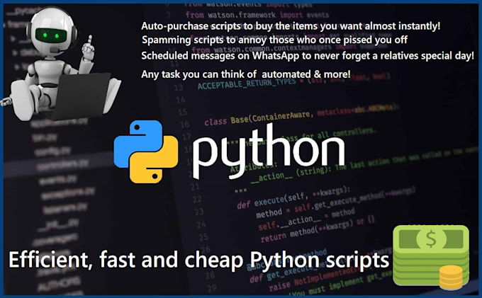 Create an efficient python script for you by Esadev_ | Fiverr