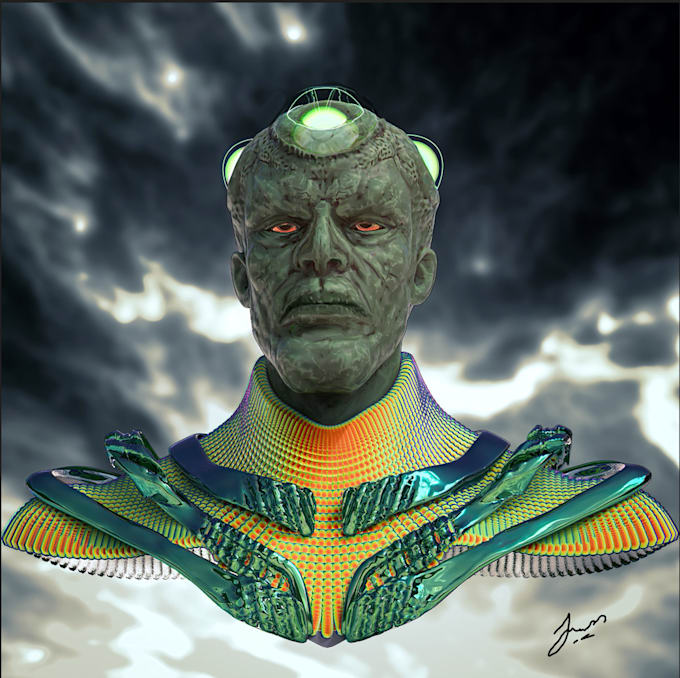 do 3d character sculpting, modeling and nft artworks