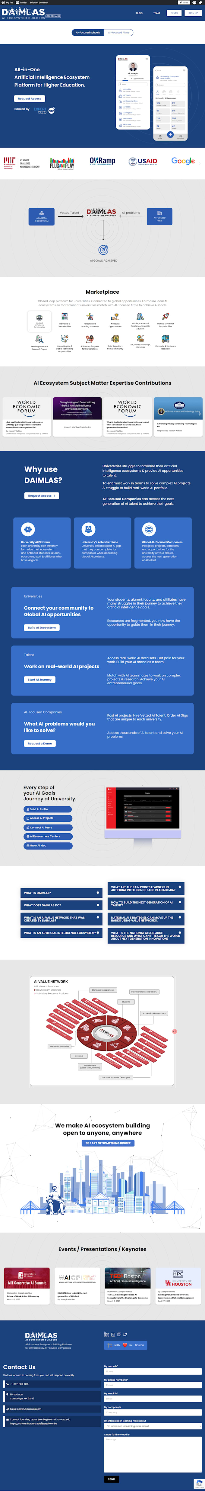 build wordpress landing page design or one page website with elementor pro