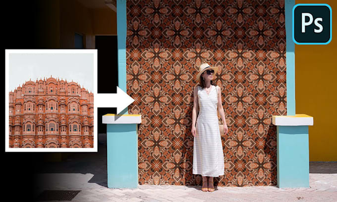 do professionally image recolor, texture change and pattern change service