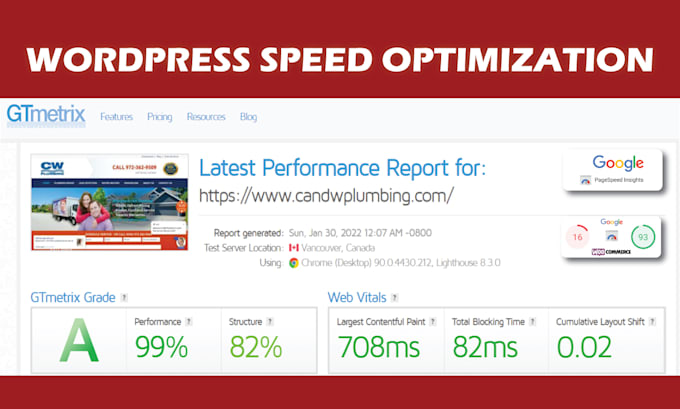 increase your website loading speed at google page speed and gtmetrix