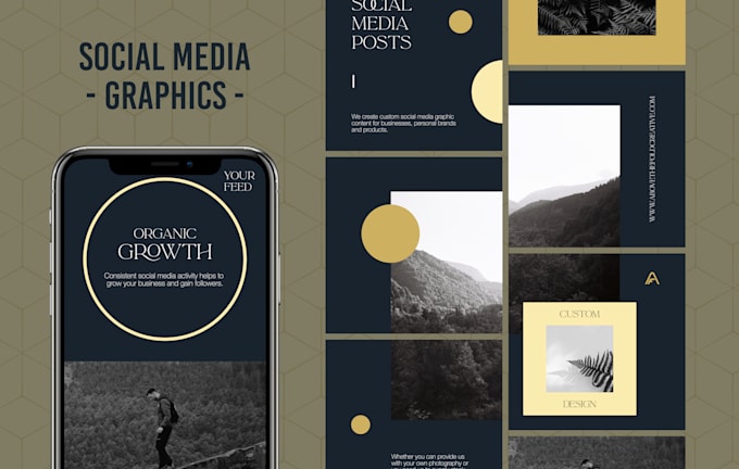 design premium social media graphics