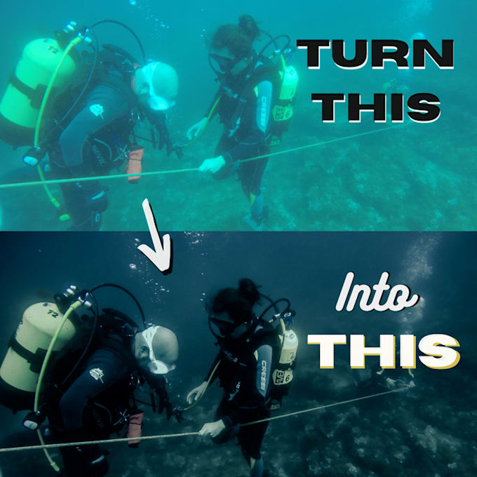 Edit your underwater photos by Servicevortex Fiverr