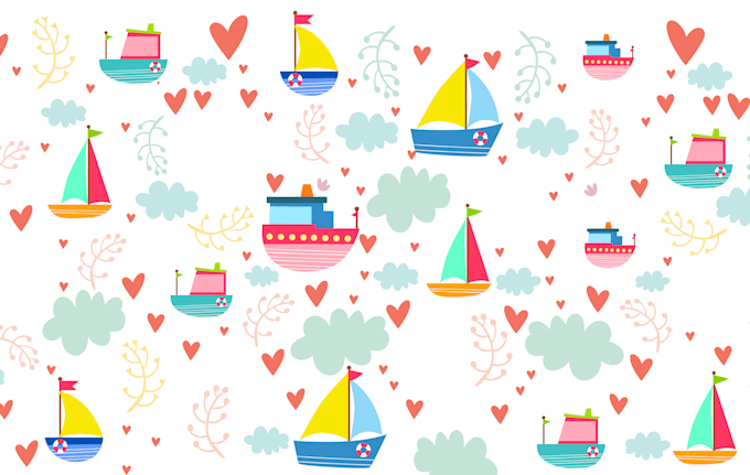 create seamless textile patterns and fabric prints