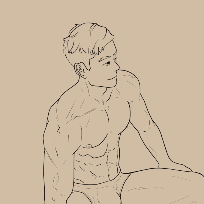 draw line art for you