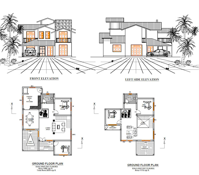 do any king of architecture 2d drawing
