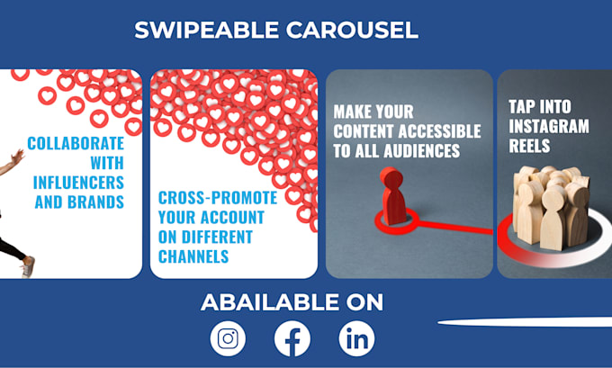 design attractive instagram carousel post template