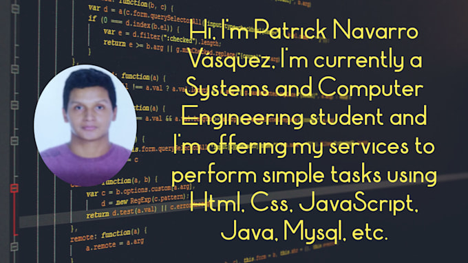 Do simple tasks using html css javascript java and mysql by Patrick ...
