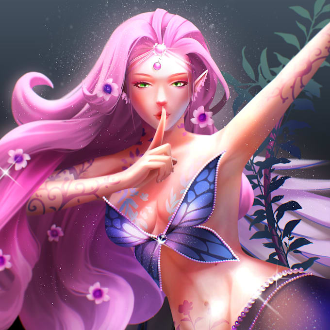 draw your characters and fanart in semi realistic art