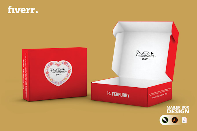 do modern product packaging design and custom box design with dieline