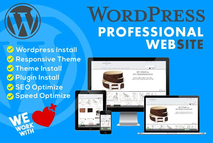 do beautiful and responsive wordpress website