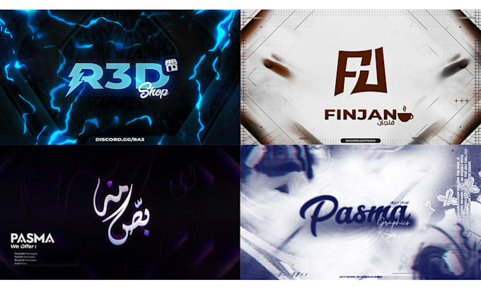 design a professional discord youtube banner and logo