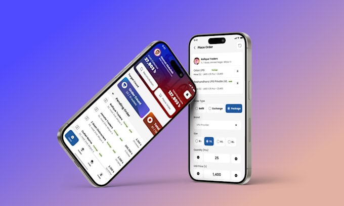 do mobile app ui design with interactive prototype