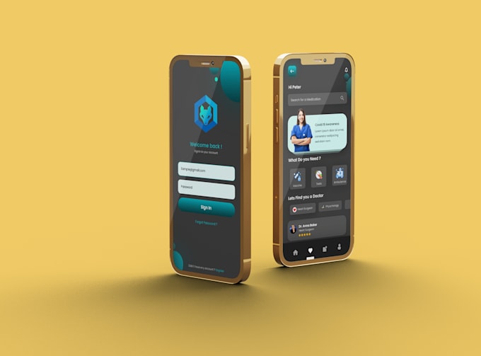 design professional mobile app and web UI UX in adobe xd, figma