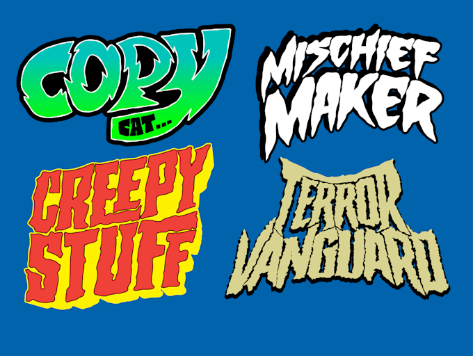 create hand drawn logo with my style typography