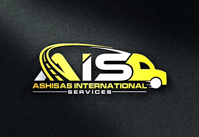 design creative transport logistics dispatching trucking moving cargo logo