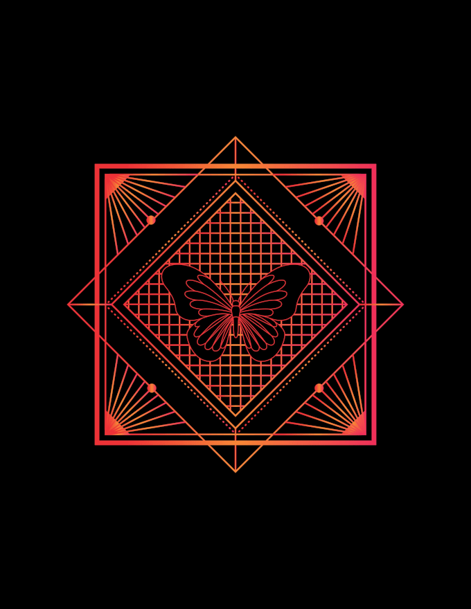 create special sacred geometry, spiritual or mystical logo