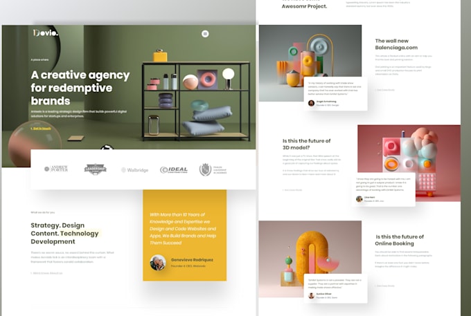 Design clean web ui, landing page, website ui ux design by Asrass | Fiverr