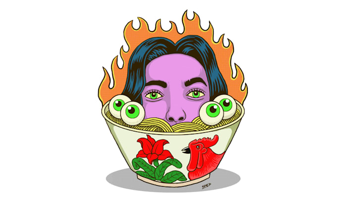 create illustration with handrawn style
