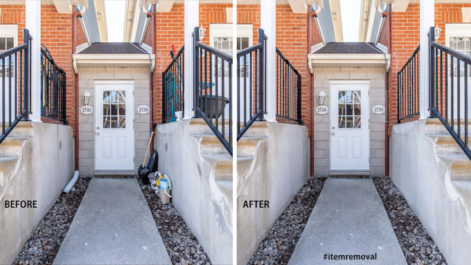 do realistic item removal for your real estate photos