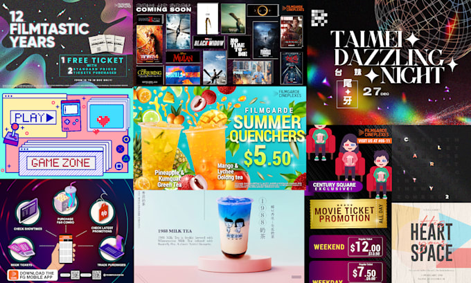 design fun trendy graphic posters flyers