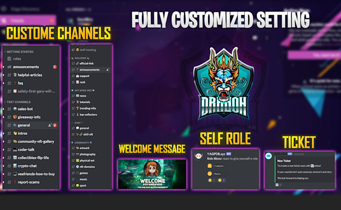 create a discord server