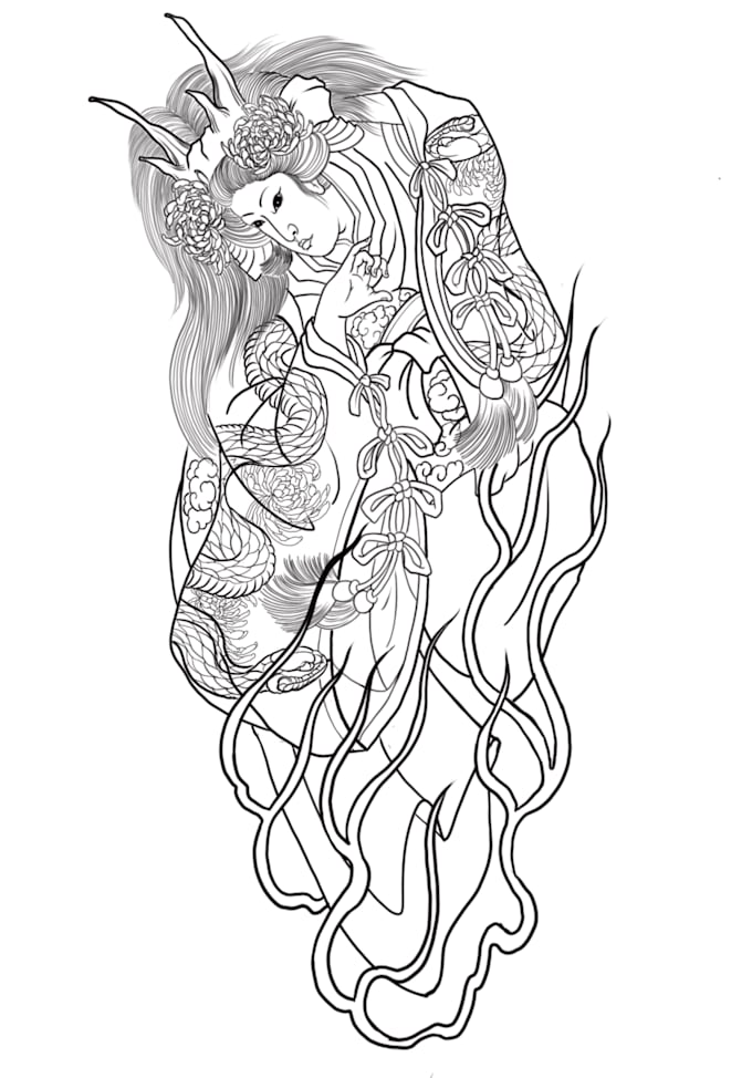 design any japanese tattoo you want
