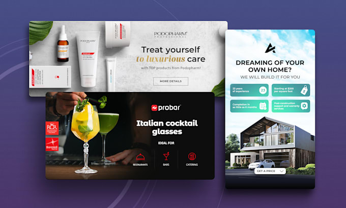 banner design for website and social media