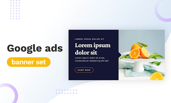 design creative banner ads for google ads