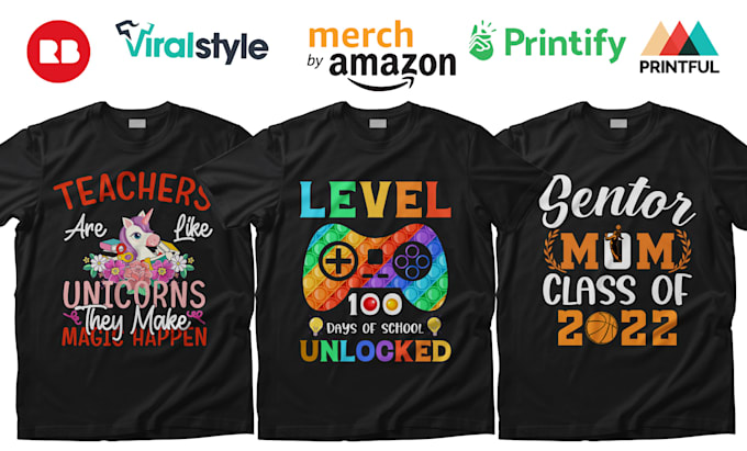 do custom t shirt and typography tshirt design