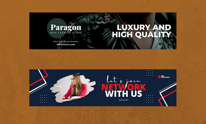 design professional linkedin banner cover header for you