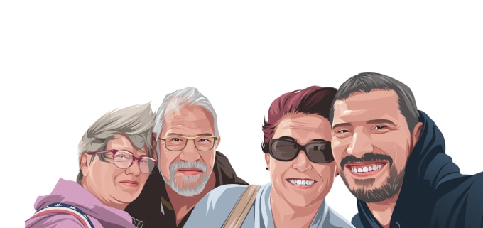 draw vector portrait from you picture