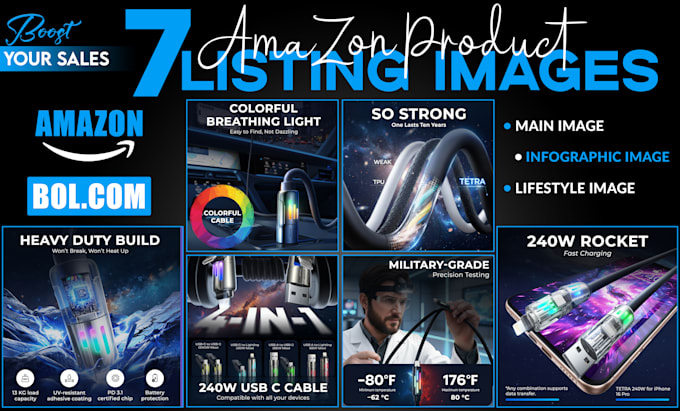 do amazon listing images, amazon infographic design, bol product infographic