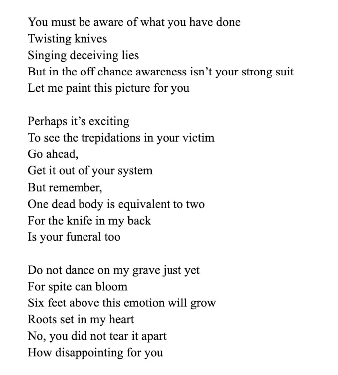 Write you a meaningful poem by Zzzrahman Fiverr