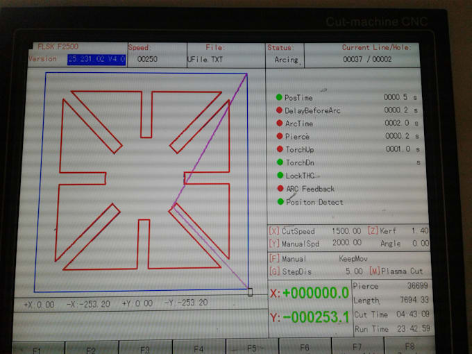 design dxf and prepare g code for the cnc laser cutter and plasma cutter