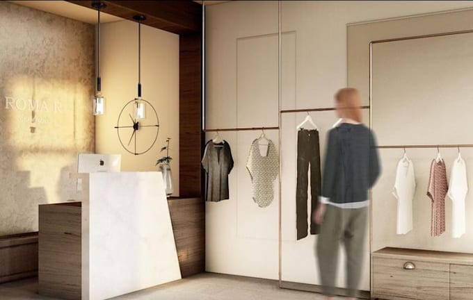 design your retail shop, coffee shop or any shop