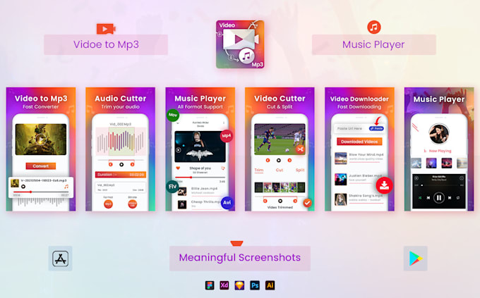 design meaningful app store play store screenshots
