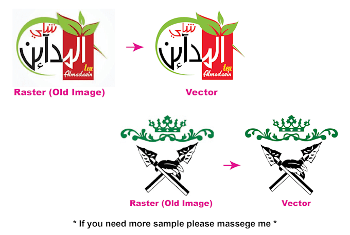 redesign any image into detail vector art